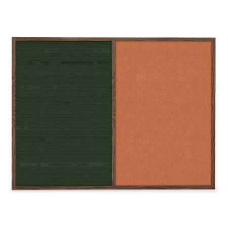 United Visual Products Slim Style Indoor Enclosed Corkboard, 48 UVRDS48SBH-GOLD-MEDGRY